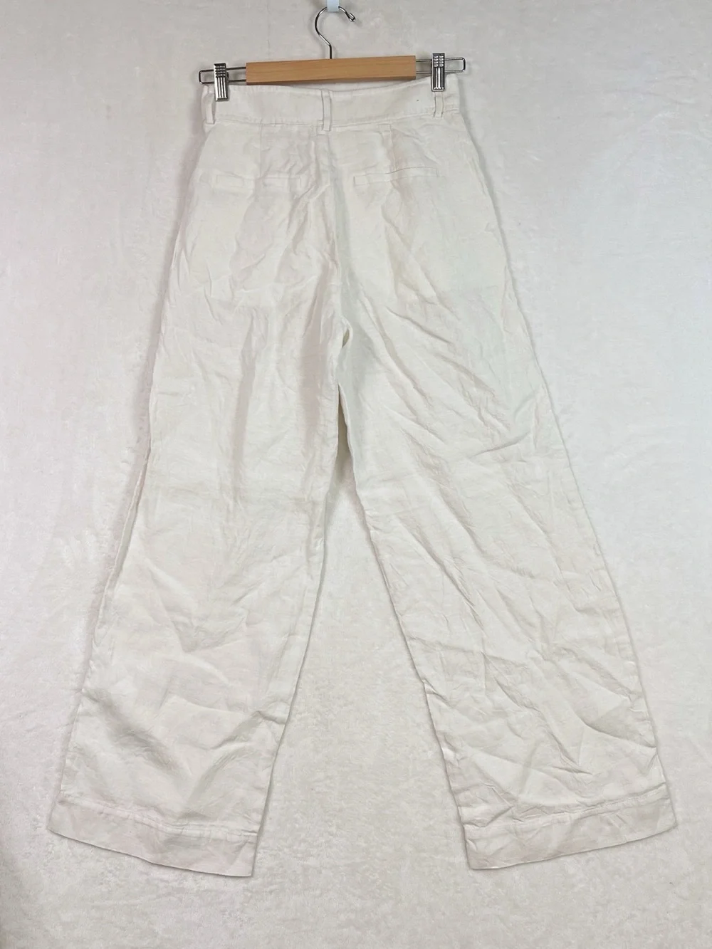Everlane The Linen Way-High Drape Pant Bone Size 2 NWOT 100% Linen